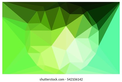 Light Green Pattern. Seamless triangular template. Geometric sample. Repeating routine with triangle shapes. Seamless texture for your design. Pattern can be used for background.