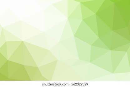 Light Green Pattern. Seamless triangular template. Geometric sample. Repeating routine with triangle shapes. Seamless texture for your design. Pattern can be used for background.