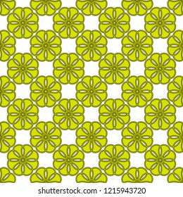 Light green patterns on white background

