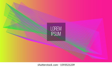 Light Green and Pink Abstract Geometry Modern Style Background