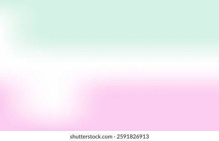 A light green and pink background with a white line