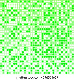 Light green pixel mosaic background with light and dark green colors. Pixels are easily editable.