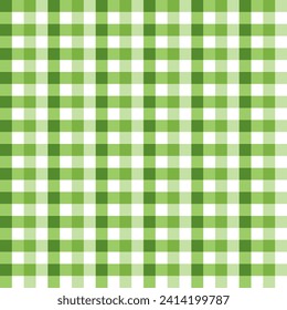 Light green plaid pattern background. plaid pattern background. plaid background. Seamless pattern. for backdrop, decoration, gift wrapping, gingham tablecloth, blanket