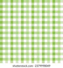 Light green plaid pattern with oblique line inside background. plaid pattern background. plaid background. Seamless pattern. for backdrop, decoration, gift wrapping, gingham tablecloth, blanket.