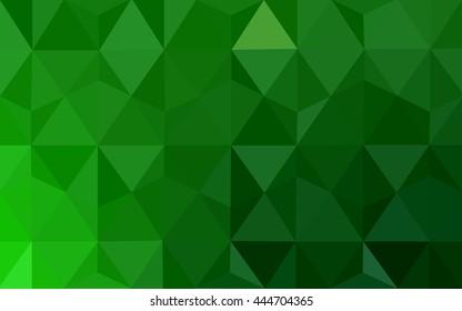 Light green polygon abstract background. Shining illustration, which consist of triangles. Brand-new design for your business.