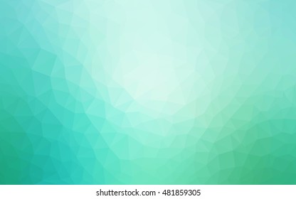 Light green polygon abstract background. Shining illustration, which consist of triangles. Brand-new design for your business.