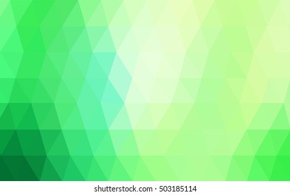 Light green polygon abstract background. Colorful illustration in abstract style with gradient. The elegant pattern can be used as part of a brand book.