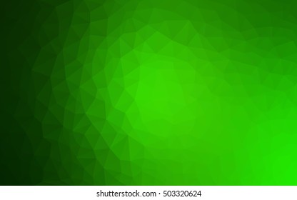 Light green polygon abstract background. Shining illustration, which consist of triangles. Brand-new design for your business.