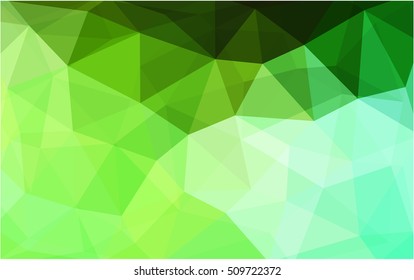 Light green polygon abstract background. Shining illustration, which consist of triangles. Brand-new design for your business.