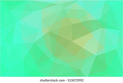 Light green polygon abstract background. Shining illustration, which consist of triangles. Brand-new design for your business.
