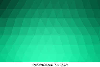 Light green polygon abstract template. Glitter abstract illustration with an elegant design. Brand-new design for your business.