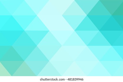Light green polygon abstract template. Glitter abstract illustration with an elegant design. Brand-new design for your business.