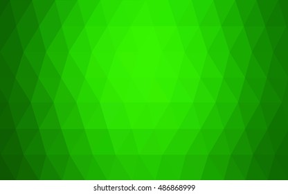 Light green polygon abstract template. An elegant bright illustration with gradient. A completely new design for your business.