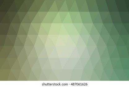 Light green polygon abstract template. Glitter abstract illustration with an elegant design. The template can be used as a background for cell phones.