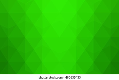 Light green polygon abstract template. Creative geometric illustration in Origami style with gradient. The polygonal design can be used for your web site.