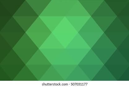 Light green polygon abstract template. Triangular geometric sample with gradient.  A new texture for your design.