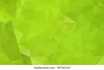 Light green polygonal background . Abstract mosaic .