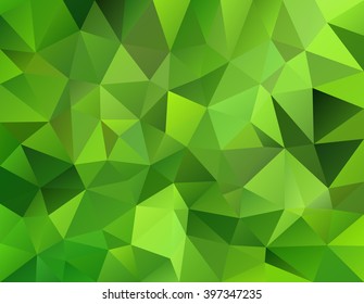 Light green polygonal background . Abstract mosaic .