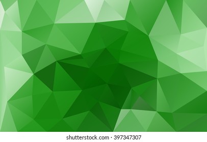 Light green polygonal background . Abstract mosaic .
