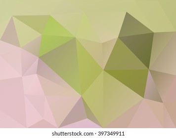 Light green polygonal background . Abstract mosaic .