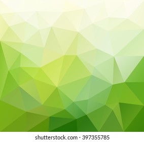 Light green polygonal background . Abstract mosaic .