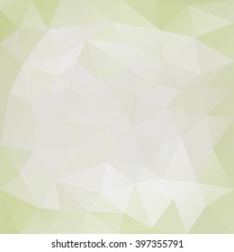 Light green polygonal background . Abstract mosaic .