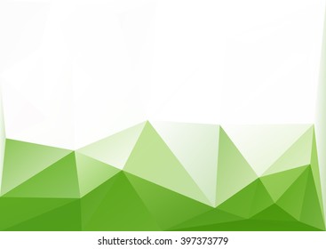 Light green polygonal background . Abstract mosaic .