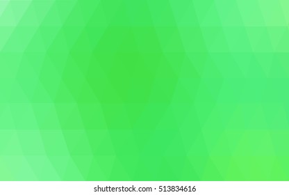 Light green polygonal background. Colorful abstract illustration with gradient. The textured pattern can be used for background.