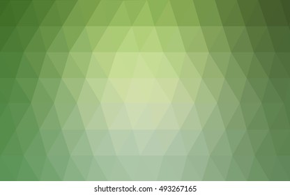 Light green polygonal background. A completely new color illustration in a vague style. The template can be used as a background for cell phones.