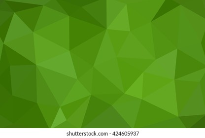 Light green polygonal illustration, which consist of triangles. Triangular design for your business. Geometric background in Origami style with gradient.