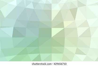 Light green polygonal illustration, which consist of triangles. Triangular design for your business. Geometric background in Origami style with gradient.