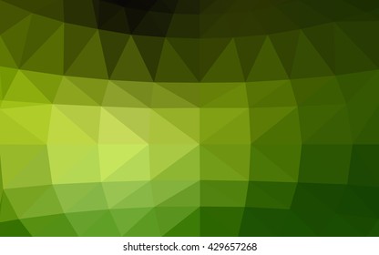 Light green polygonal illustration, which consist of triangles. Triangular design for your business. Geometric background in Origami style with gradient.