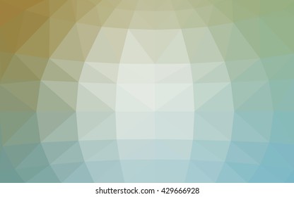 Light green polygonal illustration, which consist of triangles. Triangular design for your business. Geometric background in Origami style with gradient.