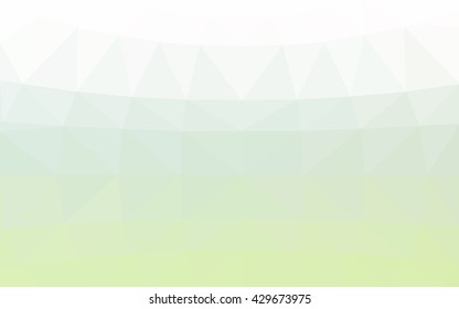 Light green polygonal illustration, which consist of triangles. Triangular design for your business. Geometric background in Origami style with gradient.