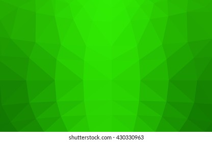 Light green polygonal illustration, which consist of triangles. Triangular design for your business. Geometric background in Origami style with gradient.