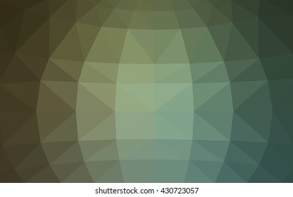 Light green polygonal illustration, which consist of triangles. Triangular design for your business. Geometric background in Origami style with gradient.