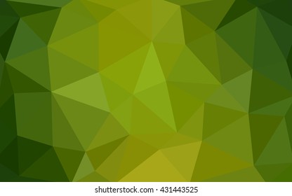 Light green polygonal illustration, which consist of triangles. Triangular design for your business. Geometric background in Origami style with gradient.