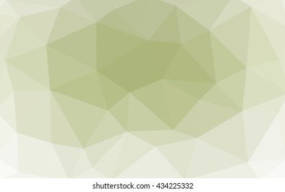 Light green polygonal illustration, which consist of triangles. Triangular design for your business. Geometric background in Origami style with gradient.