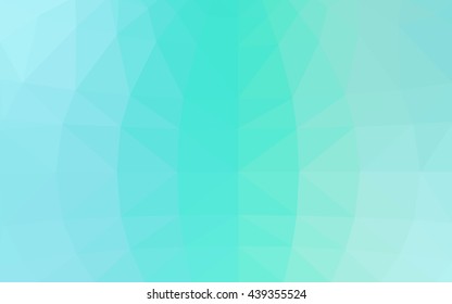 Light green polygonal illustration, which consist of triangles. Triangular design for your business. Geometric background in Origami style with gradient.