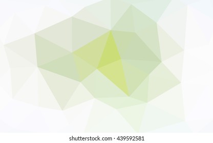 Light green polygonal illustration, which consist of triangles. Triangular design for your business. Geometric background in Origami style with gradient.