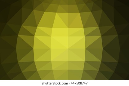 Light green polygonal illustration, which consist of triangles. Triangular design for your business. Geometric background in Origami style with gradient.