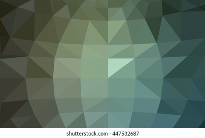 Light green polygonal illustration, which consist of triangles. Triangular design for your business. Geometric background in Origami style with gradient.