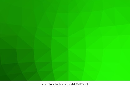 Light green polygonal illustration, which consist of triangles. Triangular design for your business. Geometric background in Origami style with gradient.