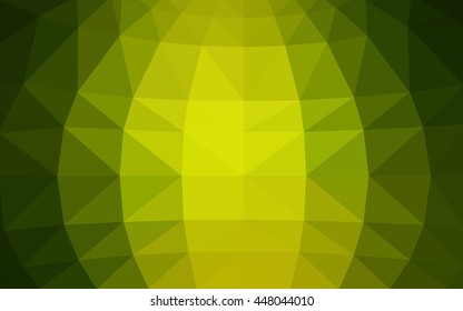 Light green polygonal illustration, which consist of triangles. Triangular design for your business. Geometric background in Origami style with gradient.