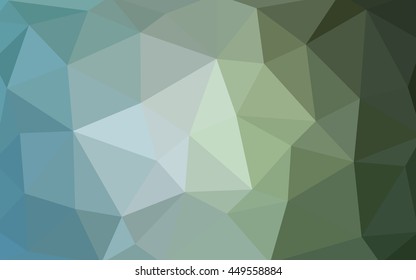 Light green polygonal illustration, which consist of triangles. Triangular design for your business. Geometric background in Origami style with gradient.