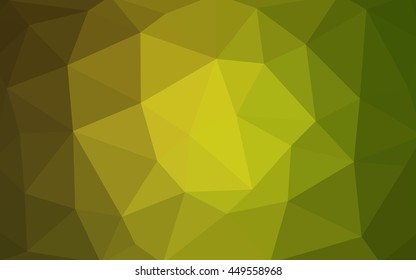 Light green polygonal illustration, which consist of triangles. Triangular design for your business. Geometric background in Origami style with gradient.