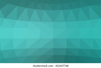 Light green polygonal illustration, which consist of triangles. Triangular design for your business. Geometric background in Origami style with gradient.