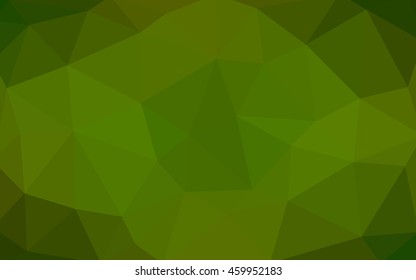Light green polygonal illustration, which consist of triangles. Triangular design for your business. Geometric background in Origami style with gradient.