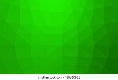 Light green polygonal illustration, which consist of triangles. Triangular design for your business. Geometric background in Origami style with gradient.