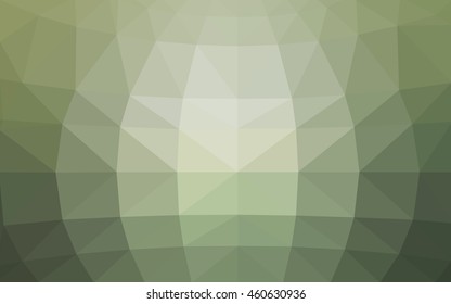 Light green polygonal illustration, which consist of triangles. Triangular design for your business. Geometric background in Origami style with gradient.